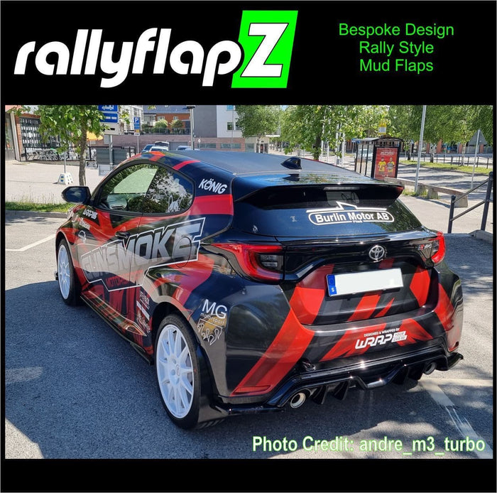 rallyflapZ Rally Style Mud Flaps TOYOTA GR YARIS, GR4