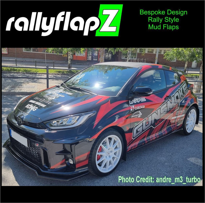 rallyflapZ Rally Style Mud Flaps TOYOTA GR YARIS, GR4