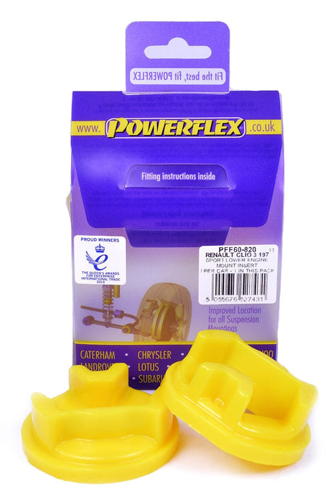 **CLEARANCE** POWERFLEX - LOWER ENGINE MOUNT INSERT - CLIO 3 / MEGANE 2 (NO RETURN)