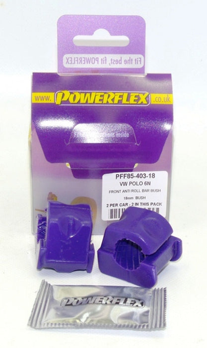 POWERFLEX - VW LUPO (1999 - 2006) FRONT ANTI ROLL BAR BUSH 18MM - Car Enhancements UK