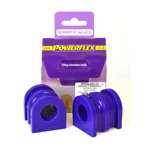 POWERFLEX - CLIO III SPORT 197/200 (2005 - 2012) FRONT ANTI ROLL BAR BUSH 21MM - Car Enhancements UK