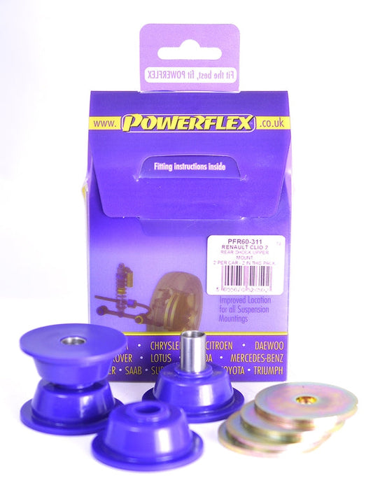POWERFLEX - CLIO II INC 172 & 182 (1998-2012) REAR SHOCK UPPER MOUNT - Car Enhancements UK