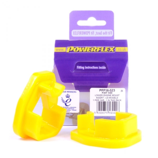 POWERFLEX - FIAT 500 (US MODELS INC ABARTH) LOWER ENGINE MOUNT INSERT - US MODELS - Car Enhancements UK