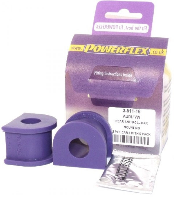POWERFLEX - VW BEETLE & CABRIO 4MOTION (1998-2011) REAR ANTI ROLL BAR MOUNT 16MM - Car Enhancements UK