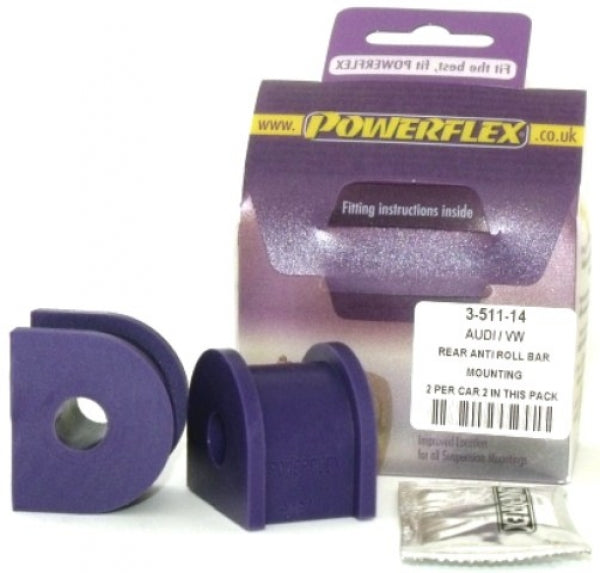POWERFLEX - VW BEETLE & CABRIO 4MOTION (1998-2011) REAR ANTI ROLL BAR MOUNTING 14MM - Car Enhancements UK