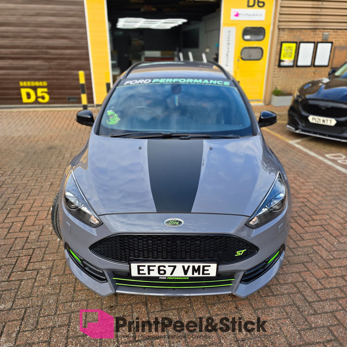 Mk3.5 Focus Bonnet Bulge Stripe Decal