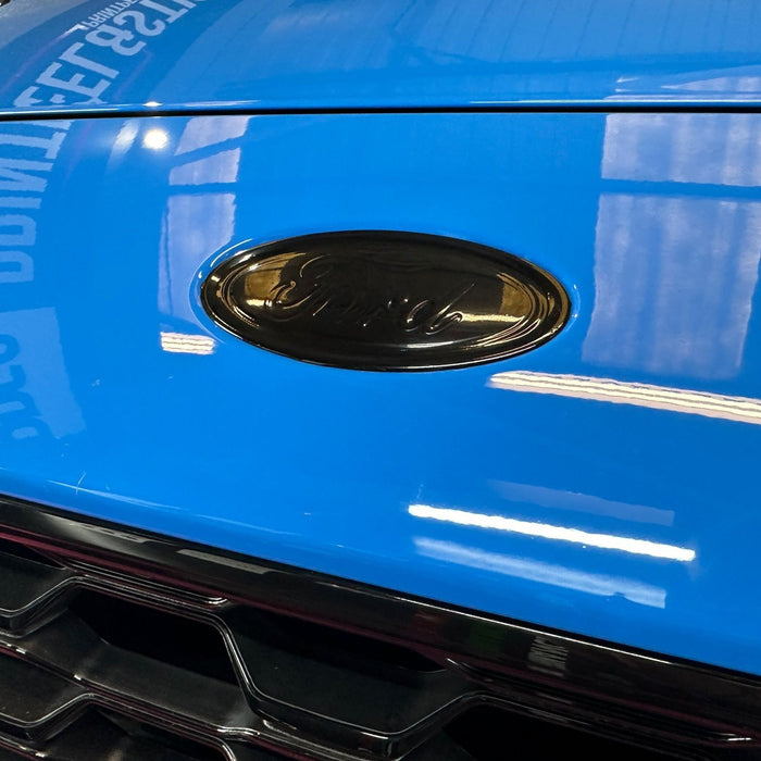 Oval Badge Vinyl Wrap Covers (Pair) + Steering wheel