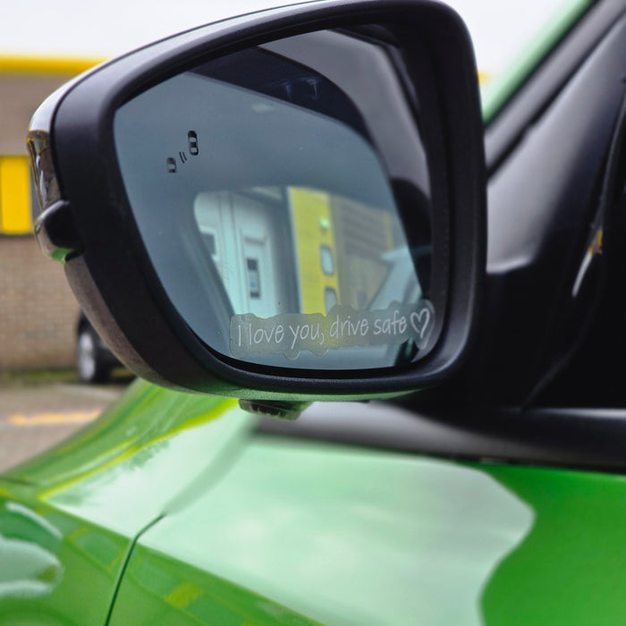 "Drive Safe" wing mirror decals (set of 3)