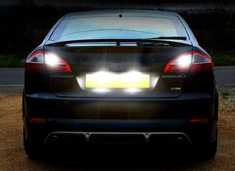 BriteVue Full LED Number Plate Light Units (Pair) – Sealed SMD Replacement (T10 | W5W) - Ford Mondeo MK4 (2007-2014)
