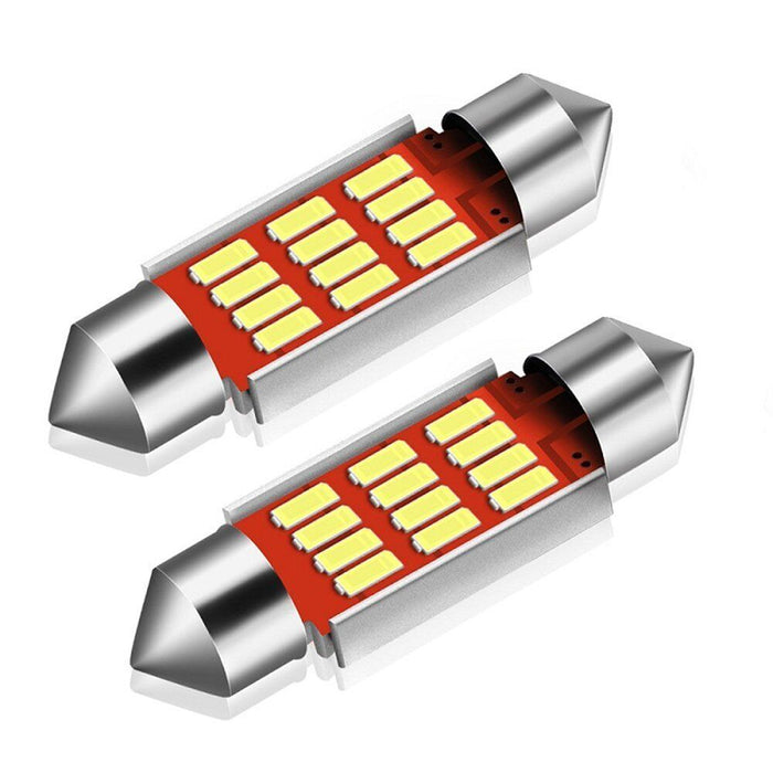 BriteVue 239 Festoon Number Plate LED Bulb Upgrade – 6000K White (Pair) (C5W)