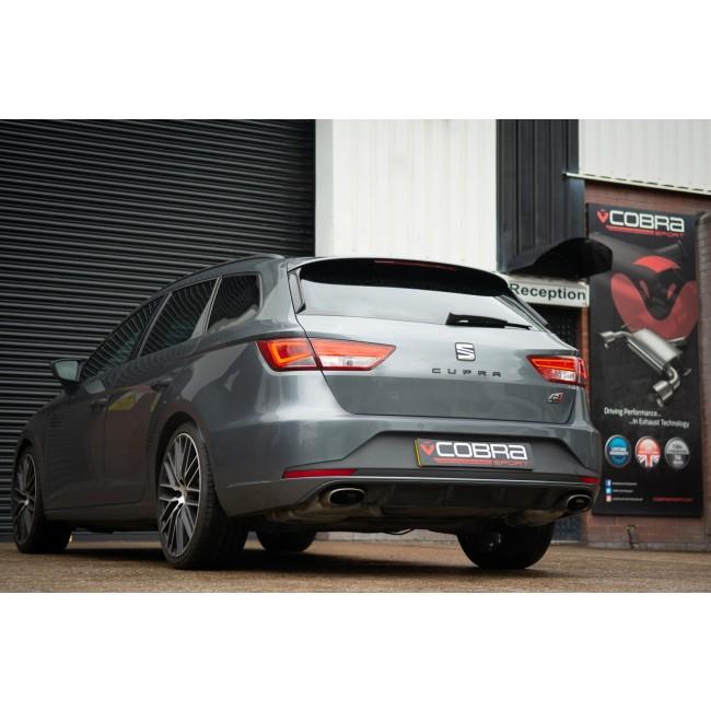 Cobra Exhausts - Seat Leon Cupra ST 280/290 Estate (14-18) Resonator Delete Performance Exhaust | Car Enhancements UK