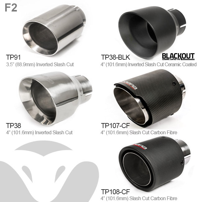 Cobra Exhausts - Mini (Mk3) JCW (F56 LCI) Facelift 3" Race GPF Back Performance Exhaust | Car Enhancements UK