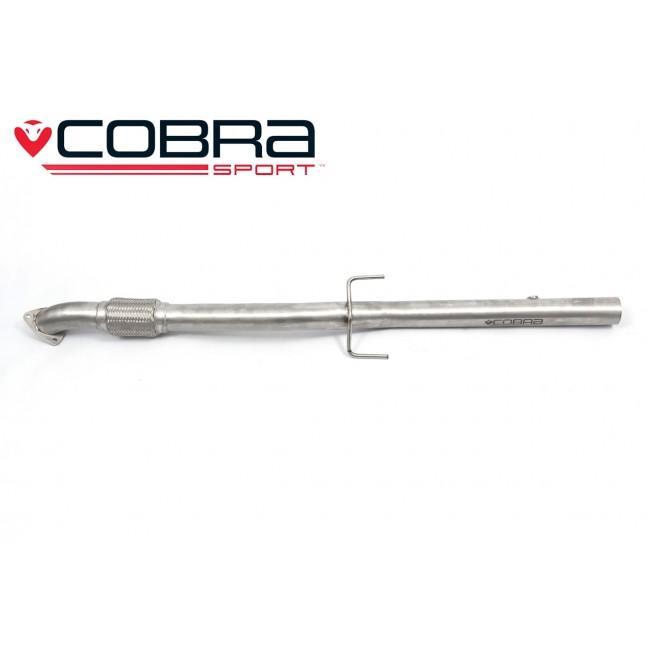 Cobra Exhausts - Vauxhall Corsa D 1.6 SRI (07-09) Secondary Sports Cat / De-Cat Front Pipe Performance Exhaust | Car Enhancements UK