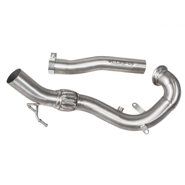 Cobra Exhausts - Seat Ibiza Cupra 1.8 TSI (16-18) Sports Cat / De-Cat Front Downpipe Performance Exhaust | Car Enhancements UK