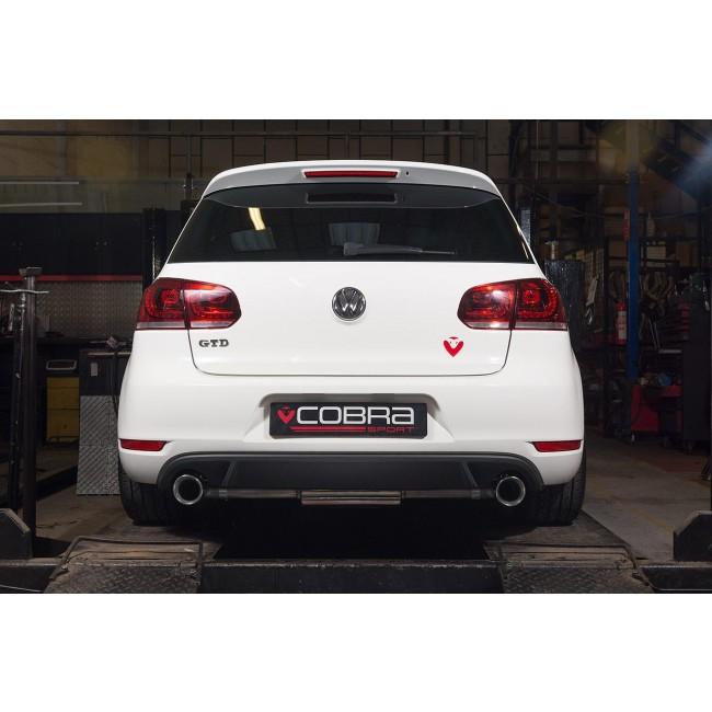 Cobra Exhausts - VW Golf GTD (Mk6) 2.0 TDI (5K) (09-13) GTI Style Cat Back Performance Exhaust | Car Enhancements UK