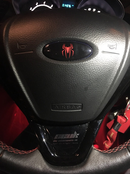 CEUK Steering Wheel Gel Badge for MK7 Fiesta – Black & Chrome
