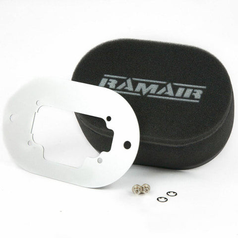 RS2-265-401 -  Carb Air Filter With Baseplate - Weber 32/36 DGAV 25mm Internal Height - RAMAIR