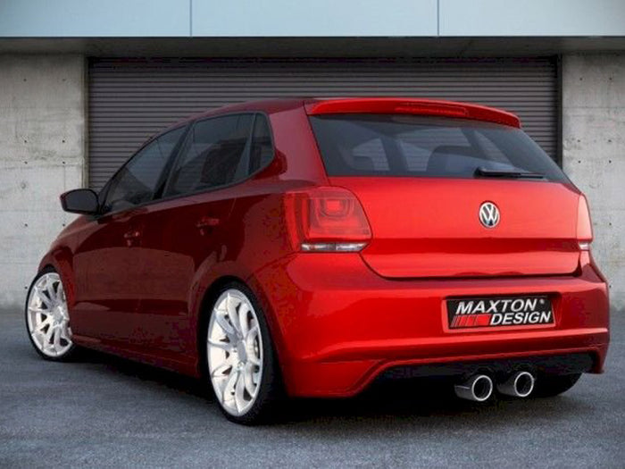 VW Polo MK5 (6R) Fits With Double Middle Exhaust Rear Valance - Maxton Design