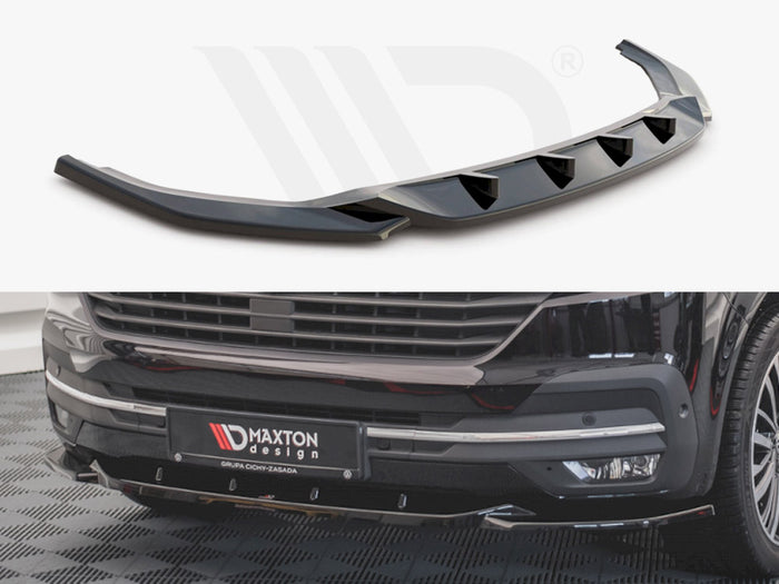 VW T6 Facelift (2019-) Front Splitter V2 - Maxton Design