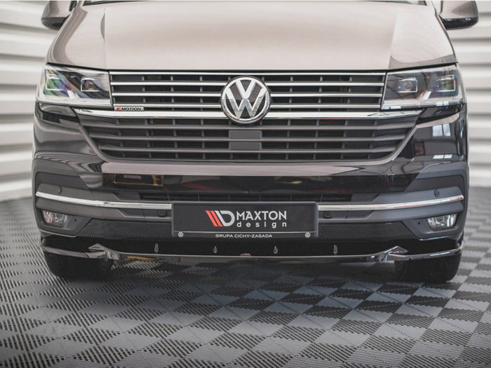 VW T6 Facelift (2019-) Front Splitter V2 - Maxton Design