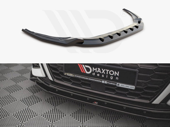 Audi S3 / A3 S-line 8Y (2020-) Front Splitter V.2 - Maxton Design