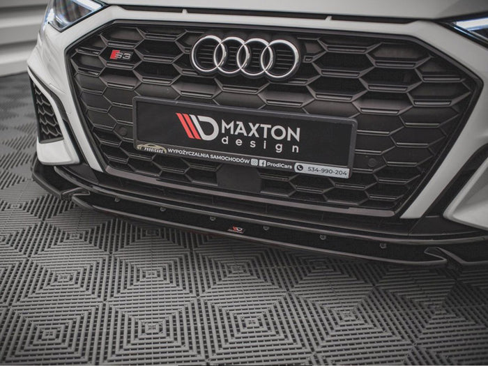 Audi S3 / A3 S-line 8Y (2020-) Front Splitter V.3 - Maxton Design