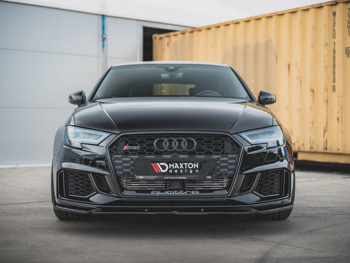 Audi RS3 8V Facelift (2017-UP) Front Splitter V.4 - Maxton Design