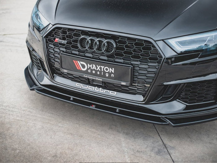 Audi RS3 8V Facelift (2017-UP) Front Splitter V.4 - Maxton Design