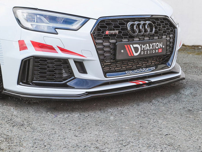 Audi RS3 8V Facelift Sportback (2017-2020) Front Splitter V.2 - Maxton Design