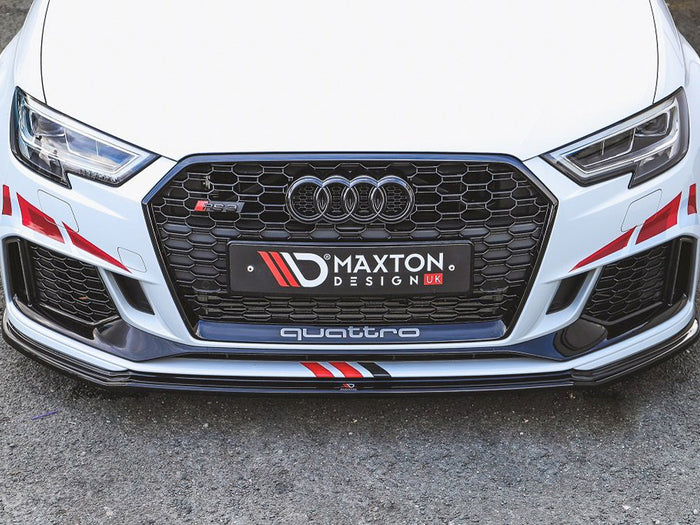 Audi RS3 8V Facelift Sportback (2017-2020) Front Splitter V.2 - Maxton Design