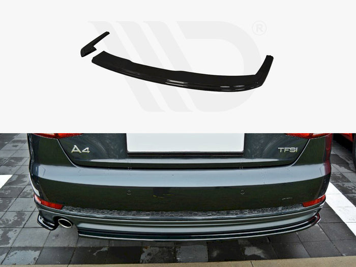 Audi A4 B9 S-line Sedan (2015 - UP) Rear Splitter - Maxton Design