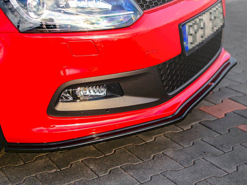 VW Polo MK5 GTI 6R Pre-facelift (2009-2014) Front Splitter V.2 - Maxton Design