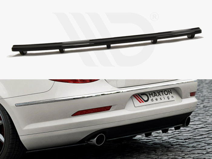 VW Passat CC R36 Rline (Preface) (With Vertical Bars) Central Rear Splitter - Maxton Design