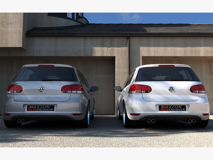 VW Golf VI With 2 Exhaust HOLE Rear Valance - Maxton Design