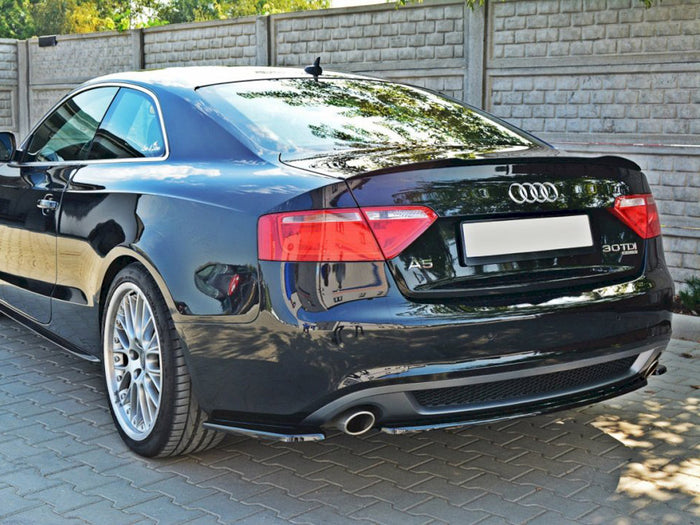 Audi A5 S-line 8T Coupe / Sportback (Without A Vertical BAR) Central Rear Splitter - Maxton Design