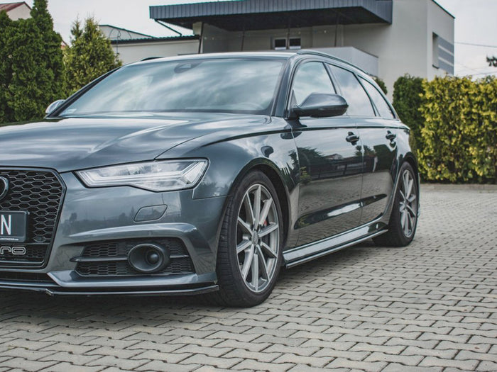 Audi S6/ A6 S-line C7 Facelift Side Skirt Diffusers - Maxton Design