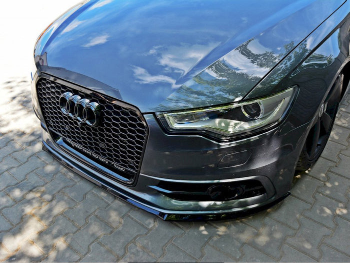 Audi S6 / A6 C7 S-line (2011-2014) Front Splitter V.2 - Maxton Design