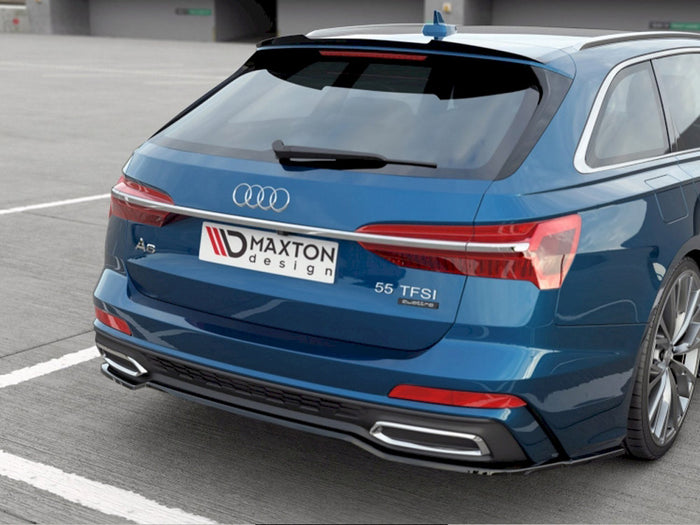 Audi A6 S-line C8 Avant (2019-) Central Rear Splitter - Maxton Design