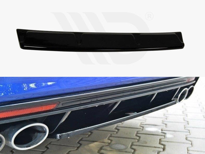 VW Golf MK7 R Estate (Without A Vertical BAR) (2013-2016) Central Rear Splitter - Maxton Design