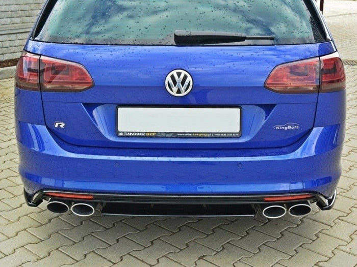VW Golf MK7 R Estate (Without A Vertical BAR) (2013-2016) Central Rear Splitter - Maxton Design