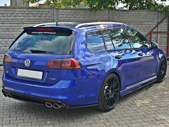 VW Golf MK7 R Estate (Without A Vertical BAR) (2013-2016) Central Rear Splitter - Maxton Design