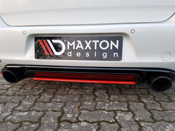 VW Golf MK7 GTI Clubsport (2016-2017) Central Rear Splitter - Maxton Design