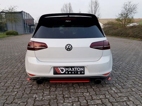 VW Golf MK7 GTI Clubsport (2016-2017) Central Rear Splitter - Maxton Design