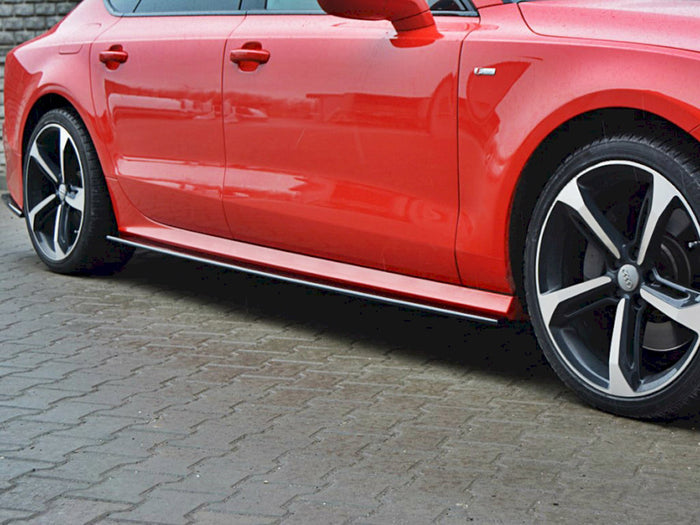 Audi S7 / A7 S-line C7 FL (2014-2017) Side Skirts Diffusers - Maxton Design