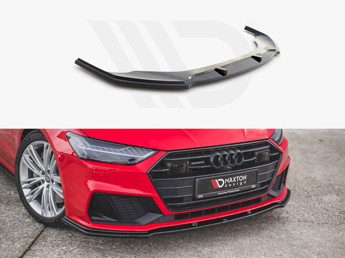 Audi A7 C8 S-line / S7 C8 (2017-) Front Splitter V.2 - Maxton Design