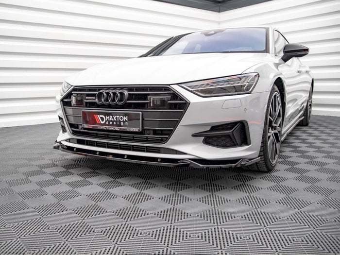 Audi A7 C8 (2018-) Front Splitter V2 - Maxton Design