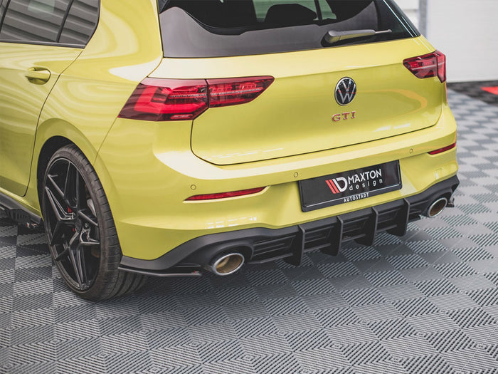 VW Golf 8 GTI Clubsport (2020-) Rear Diffuser V2 - Maxton Design