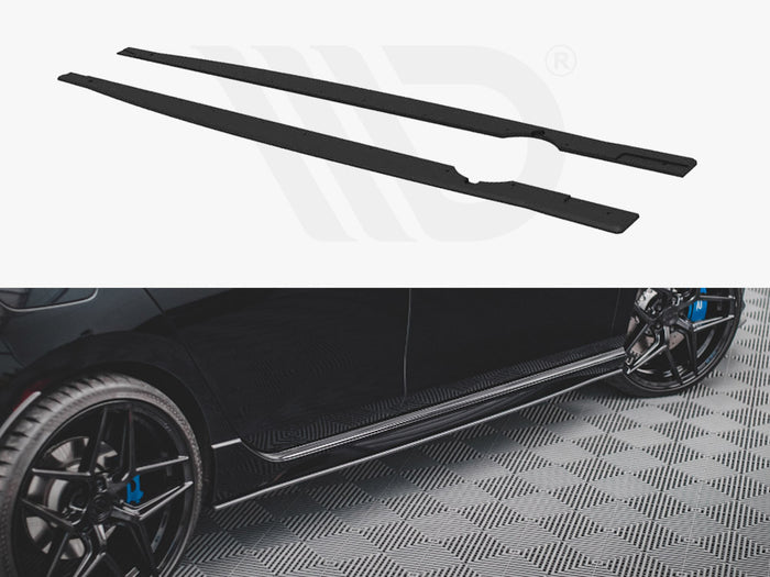 VW Golf R MK8 (2020-) Street PRO Side Skirts Diffusers - Maxton Design