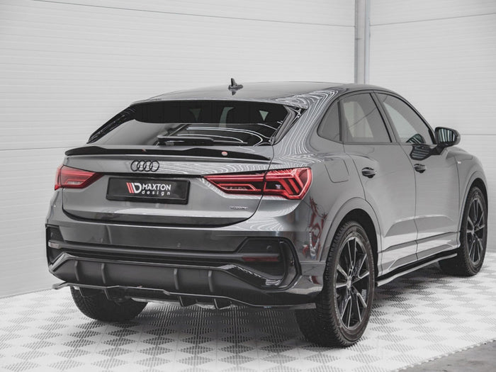 Audi Q3 Sportback S-line (2019-) Central Rear Splitter - Maxton Design