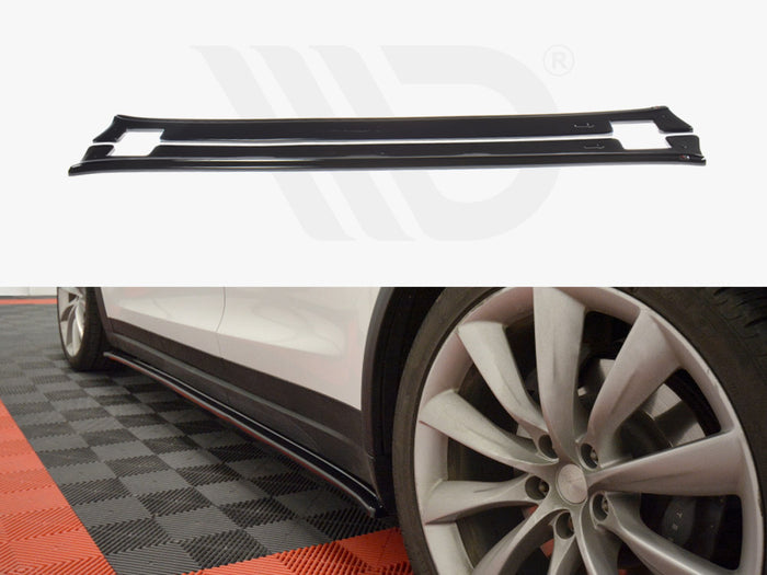 Tesla Model X (2015-) Side Skirts Diffusers V.1 - Maxton Design